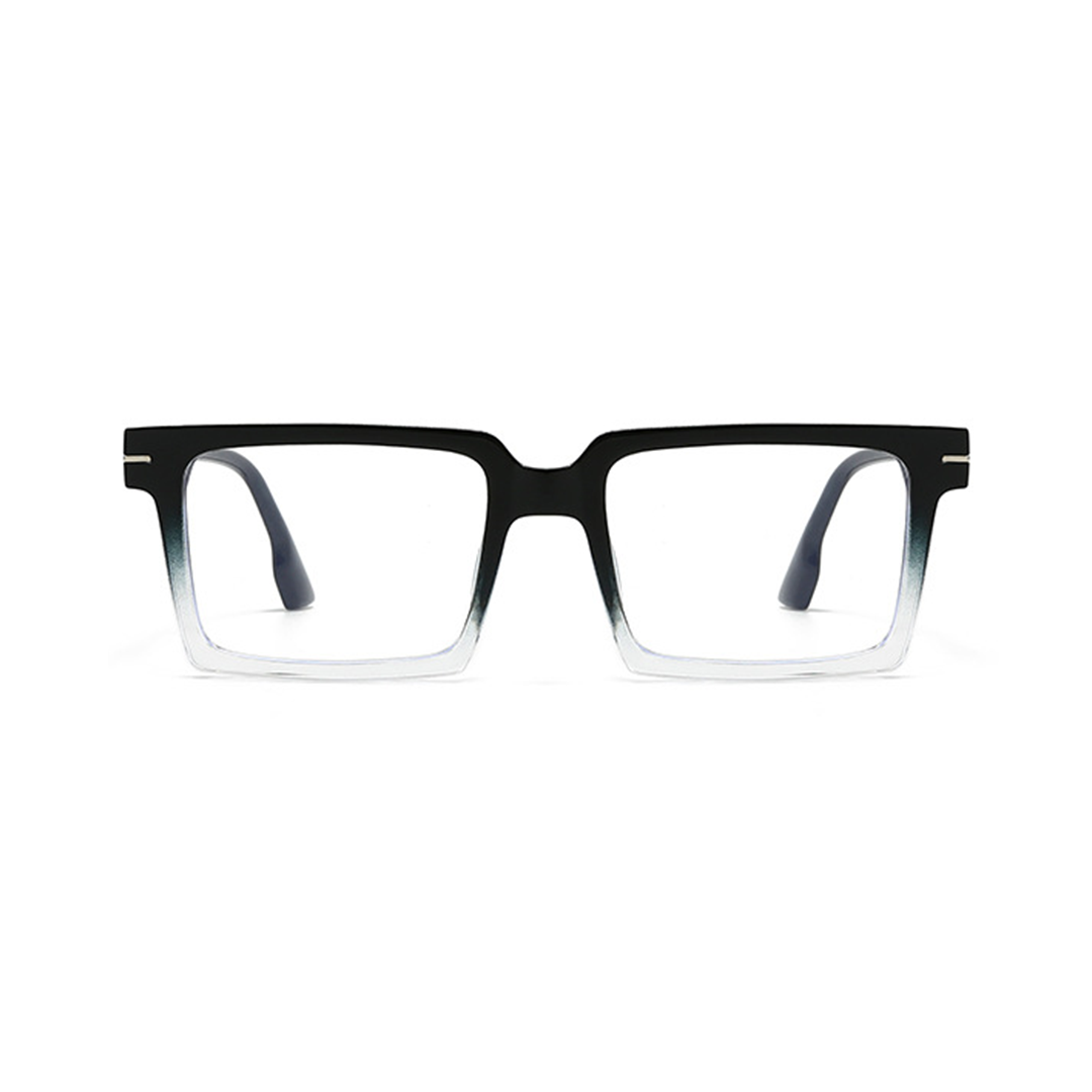 Front view of Ivan rectangle pc eyeglasses EP0102508 in two tone