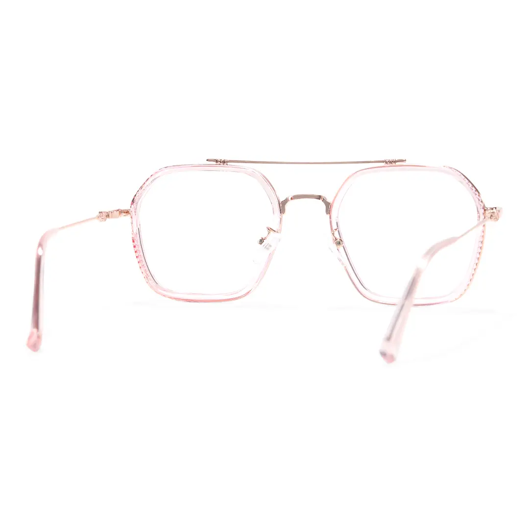 Back view of Jamie aviator tr90 eyeglasses AX0132507 in pink