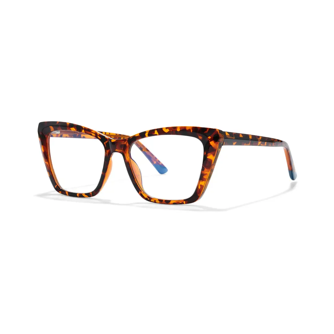 Angle view of Jodi cat eye tr90 eyeglasses CR0212502 in tortoise