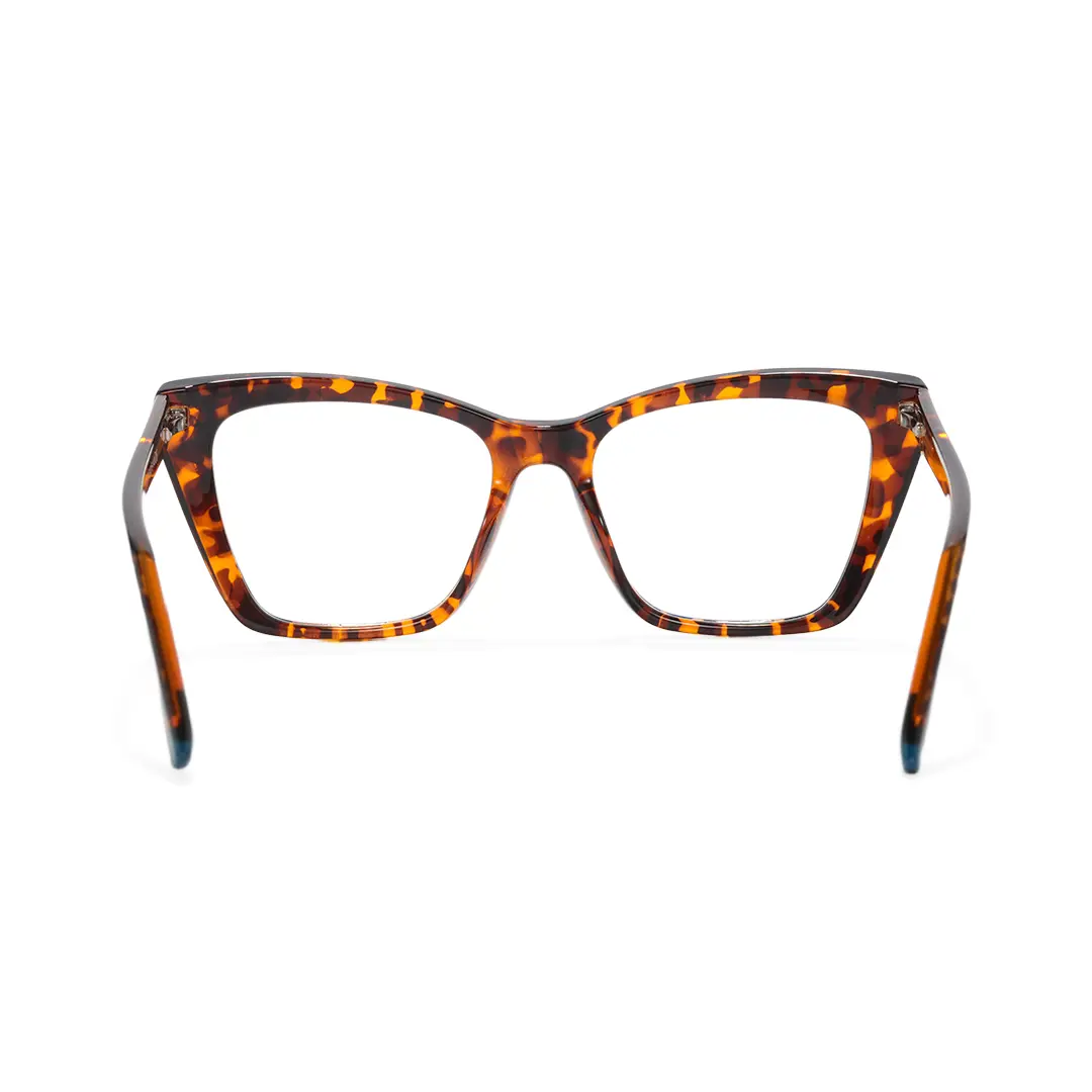 Back view of Jodi cat eye tr90 eyeglasses CR0212502 in tortoise