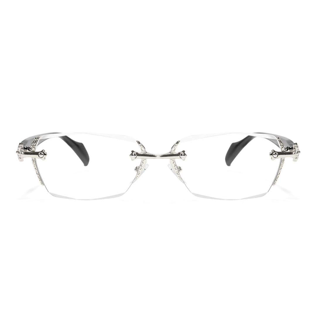 Front view of Kairo geometric pc eyeglasses GP0322512 in gold