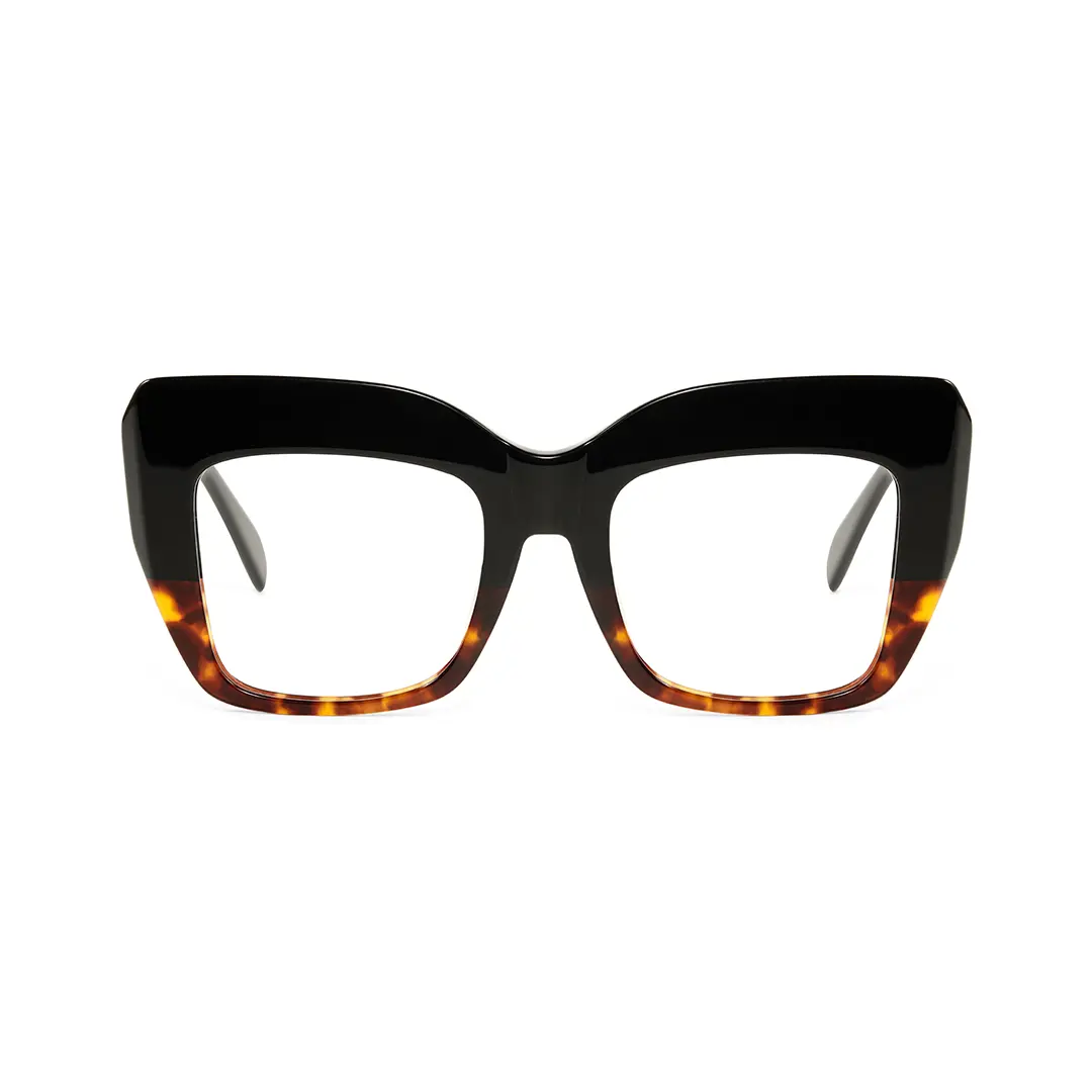 Front view of Keel cat eye acetate eyeglasses CA0032503 in tortoise