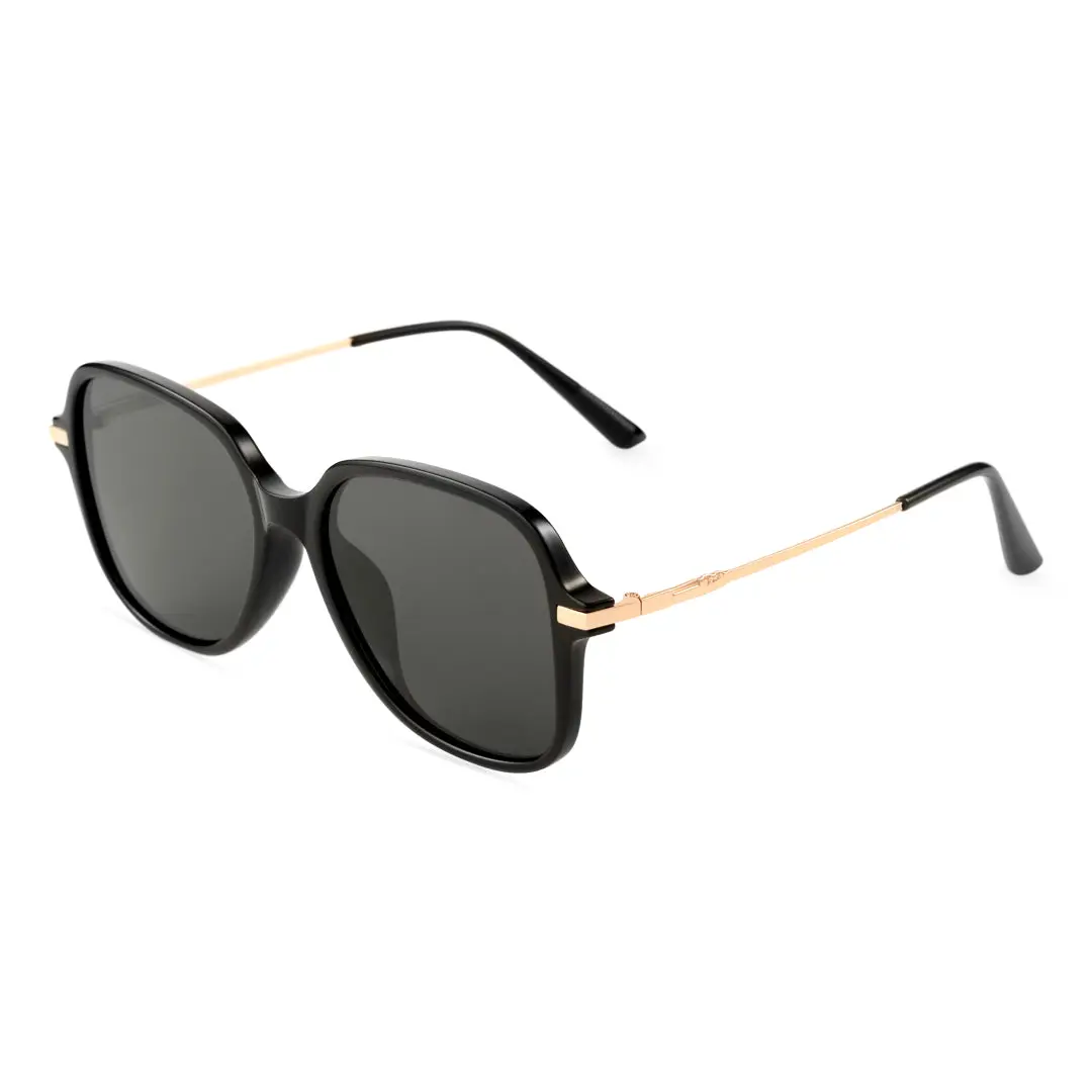 Angle view of Kendall square tr90 sunglasses SR0222410 in black