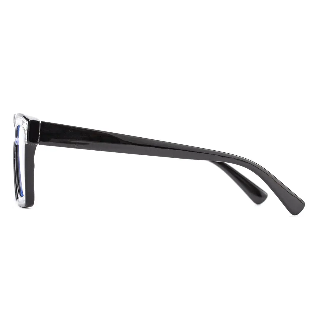 Side view of Leah square tr90 eyeglasses SR0032307 in clear