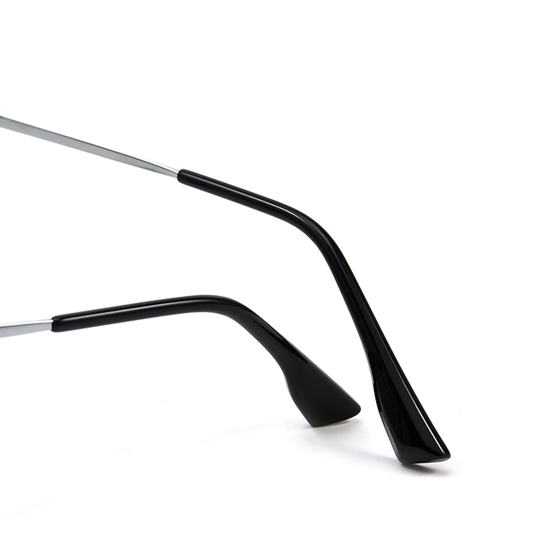End piece detail of Leslie rectangle tr90 eyeglasses ER0172508 in black