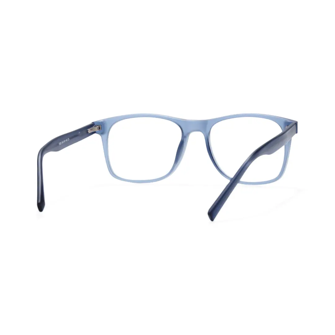 Back view of Liam rectangle tr90 eyeglasses ER0122508 in blue
