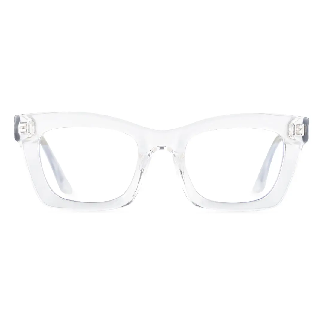 Front view of Lukas cat eye tr90 eyeglasses CR0012209 in clear