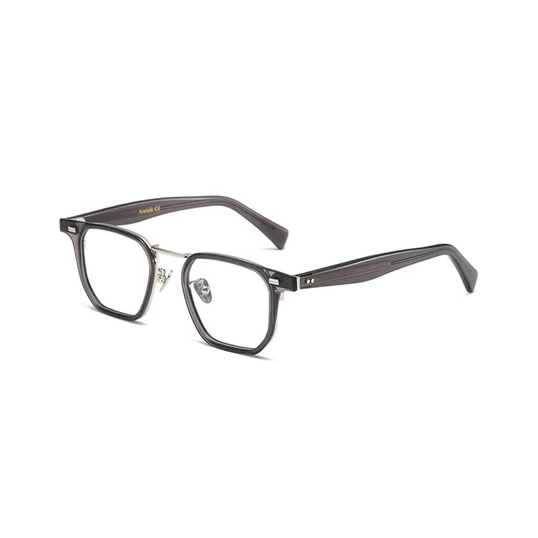 Angle view of Marley square acetate eyeglasses SA0922508 in grey