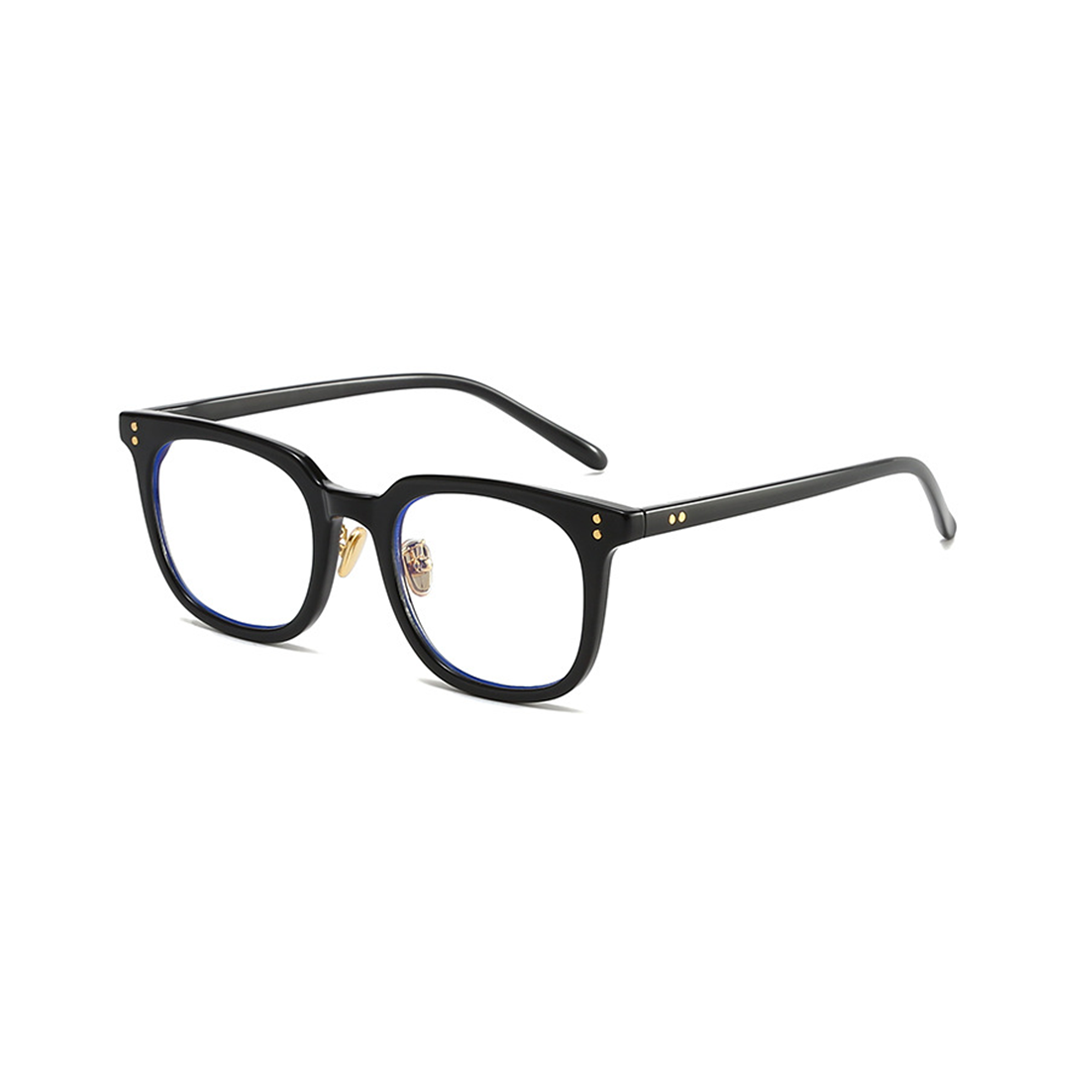 Angle view of Marlin rectangle tr90 eyeglasses ER0072508 in black