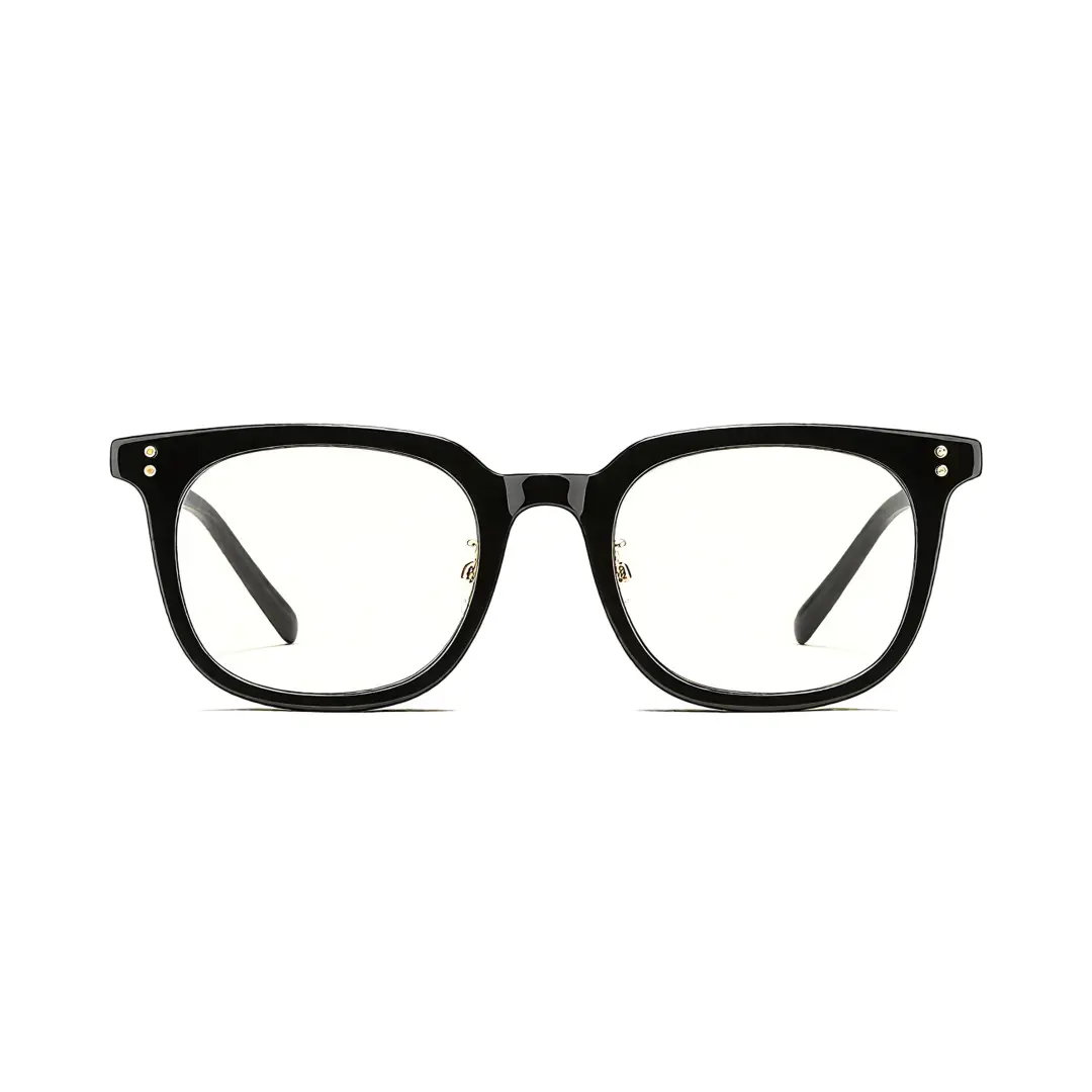 Front view of Marlin rectangle tr90 eyeglasses ER0072508 in black