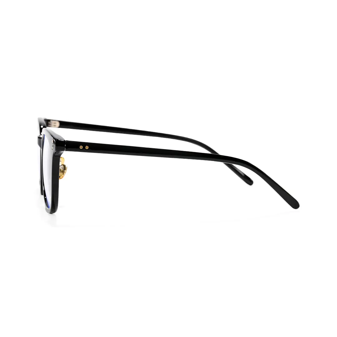 Side view of Marlin rectangle tr90 eyeglasses ER0072508 in black