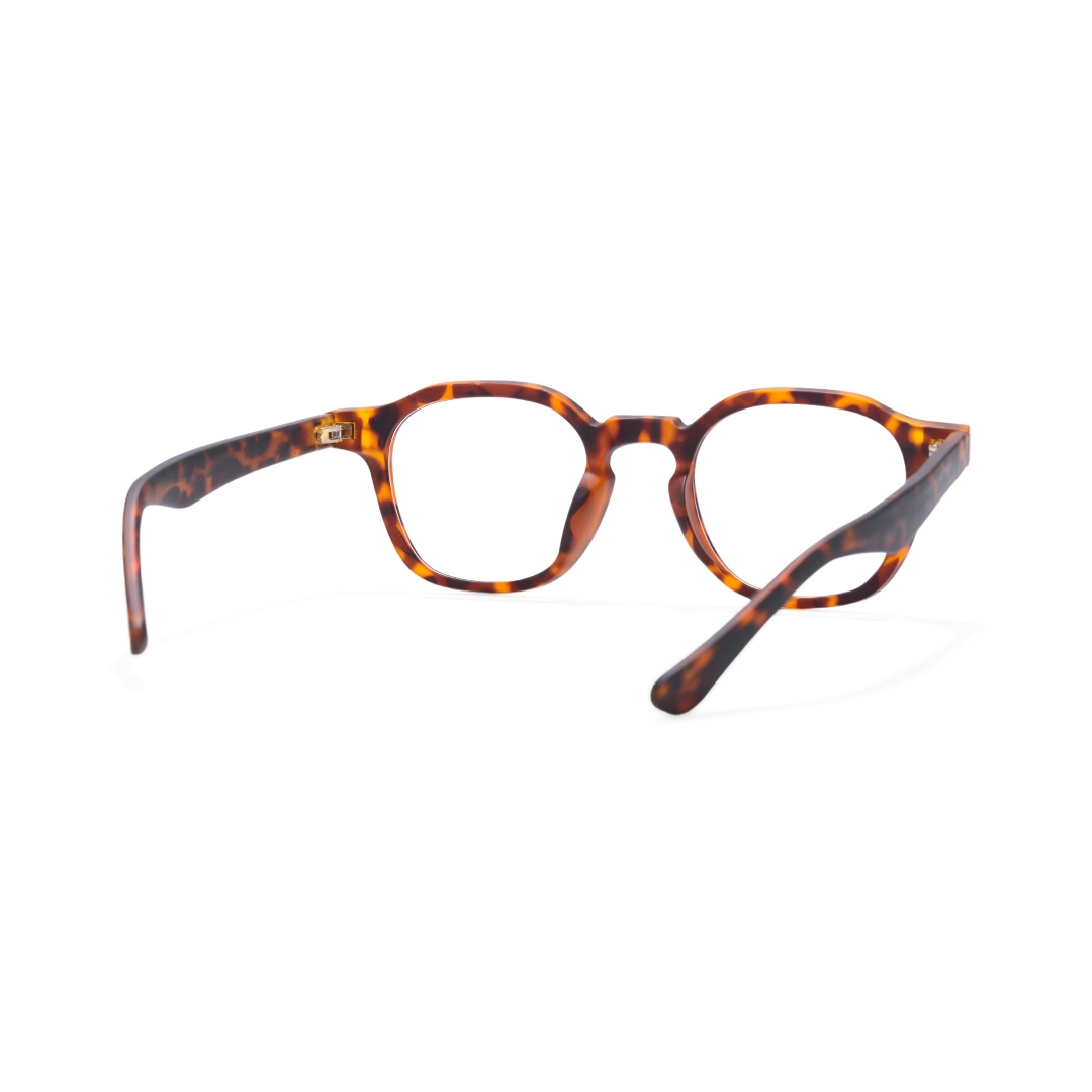 Back view of matias square tr90 eyeglasses sr0102403 in tortoise