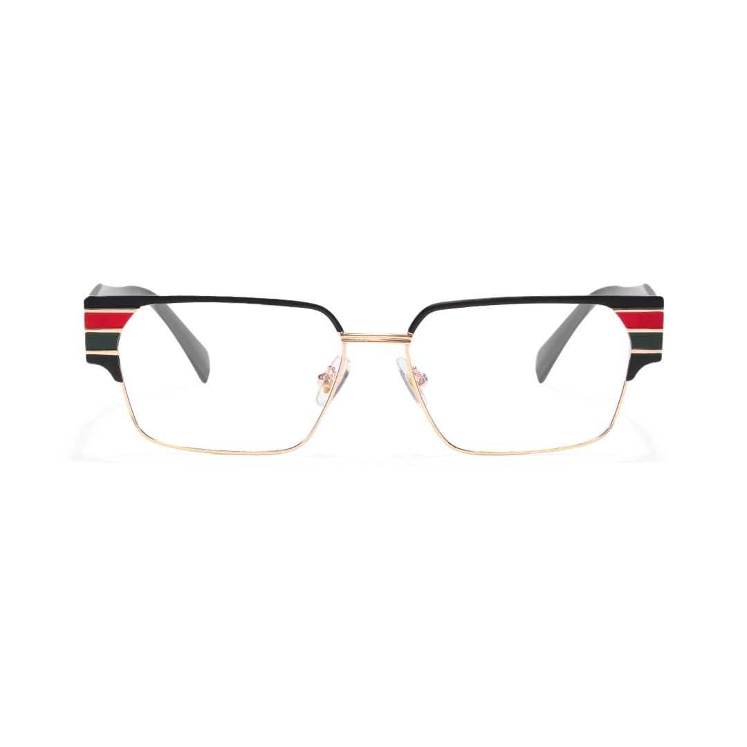 Front view of Mela browline metal eyeglasses BM0092510 in multicolor