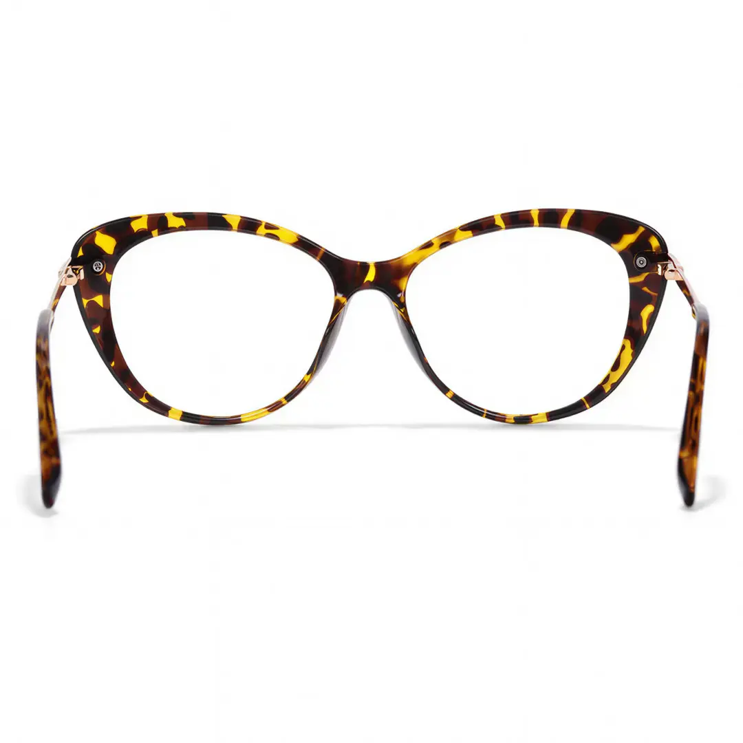 Back view of Mila cat eye tr90 eyeglasses CR0162502 in tortoise