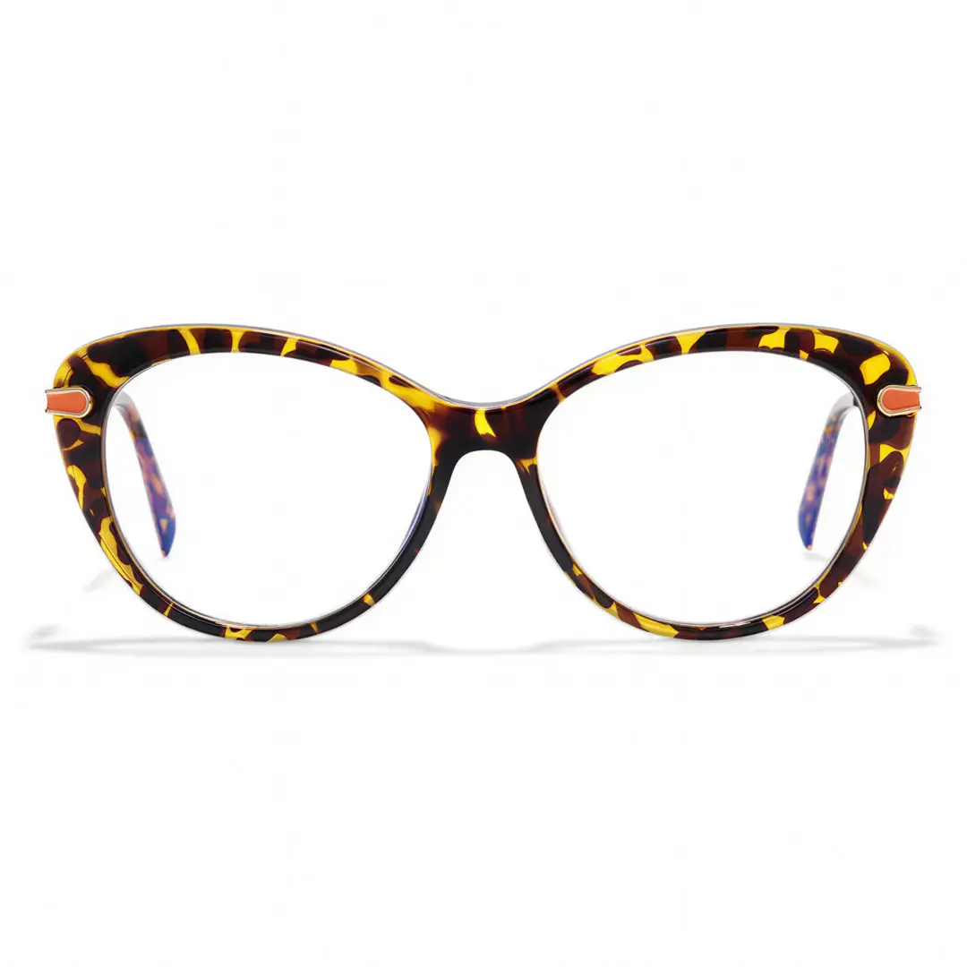 Front view of Mila cat eye tr90 eyeglasses CR0162502 in tortoise