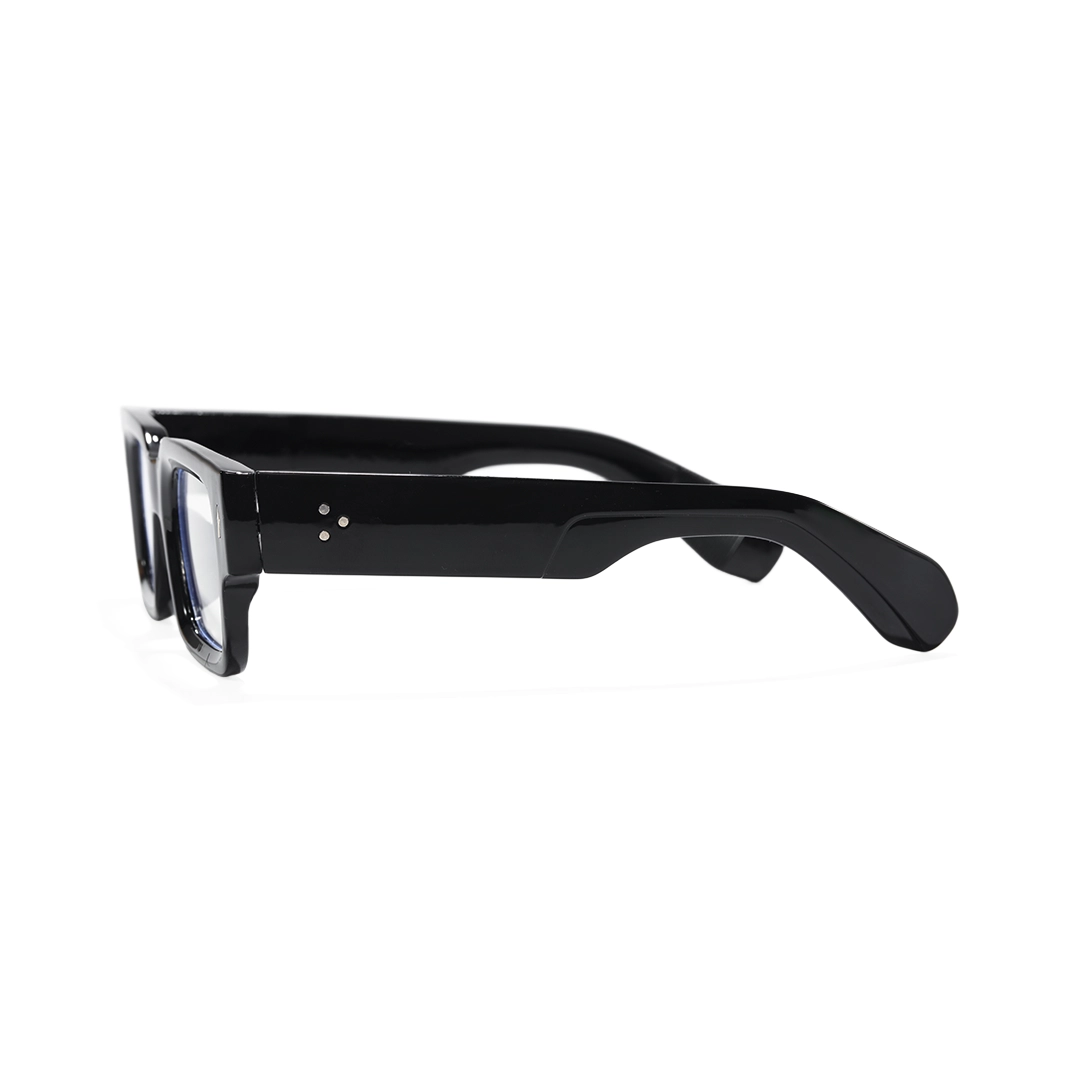 Side view of Miren rectangle pc eyeglasses EP0542509 in black