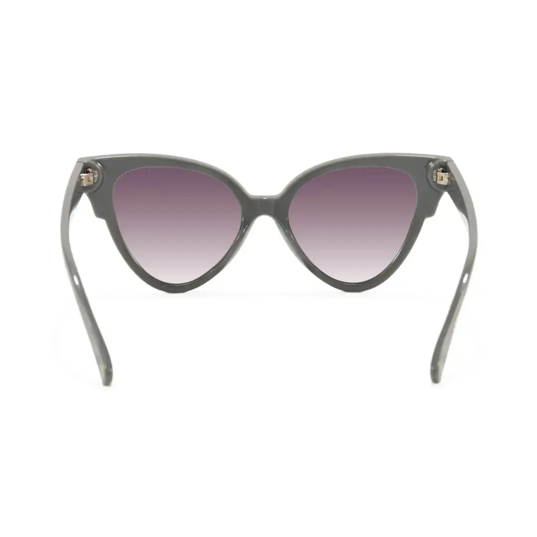 Back view of Moll cat eye pc sunglasses CP0152506 in grey