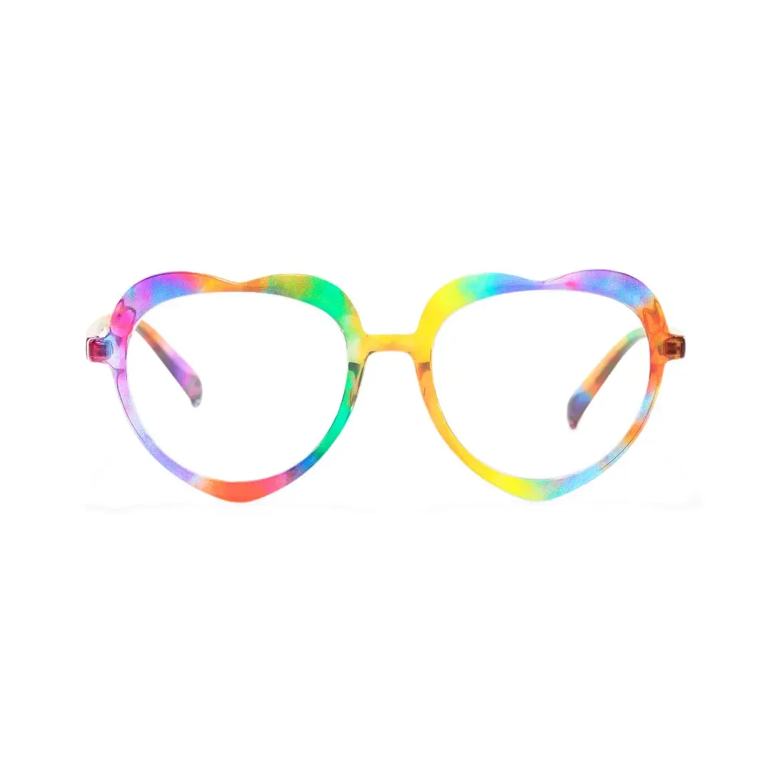 Front view of Mylah heart tr90 eyeglasses UR0552506 in multicolor