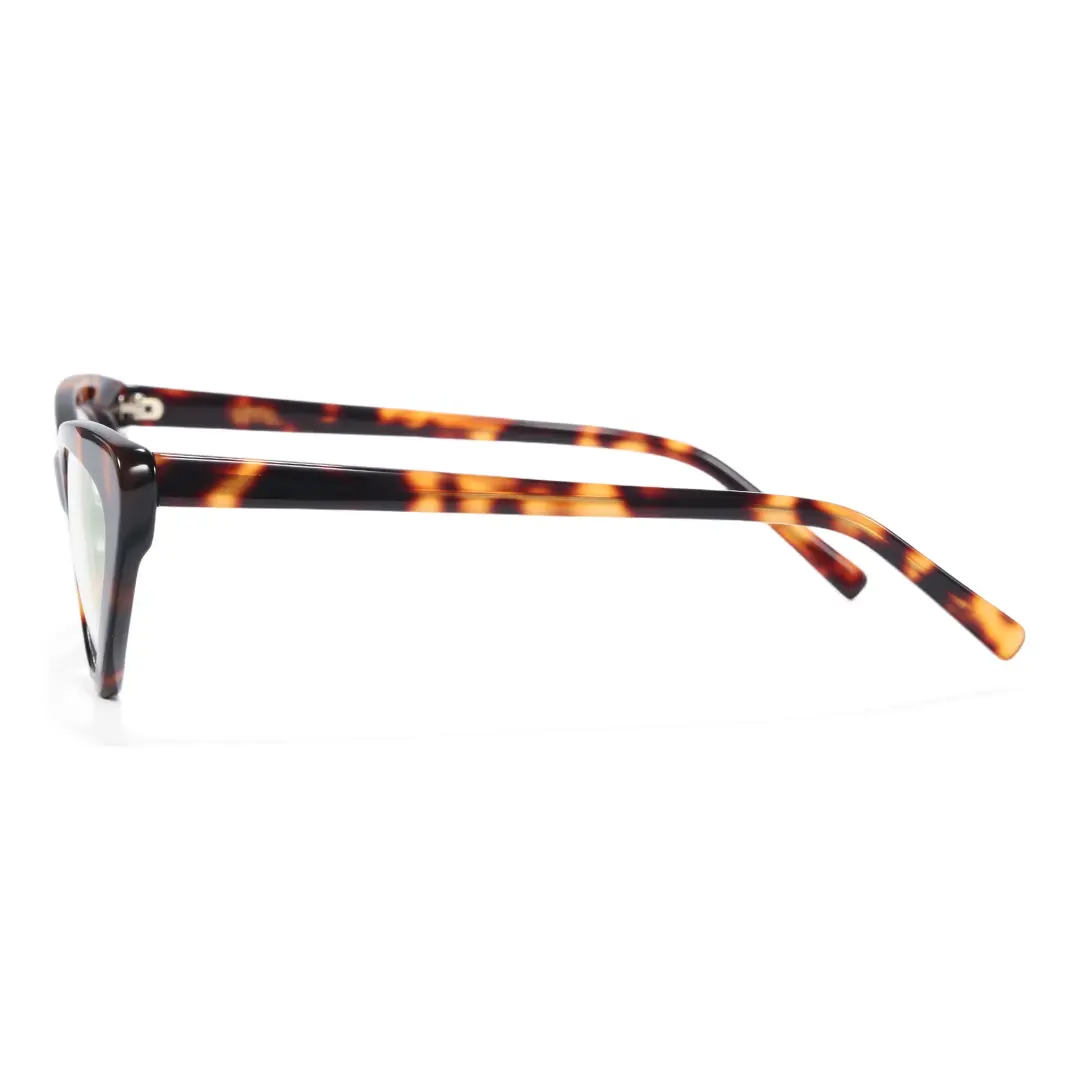 Side view of Niagara cat eye tr90 eyeglasses CR0642302 in tortoise