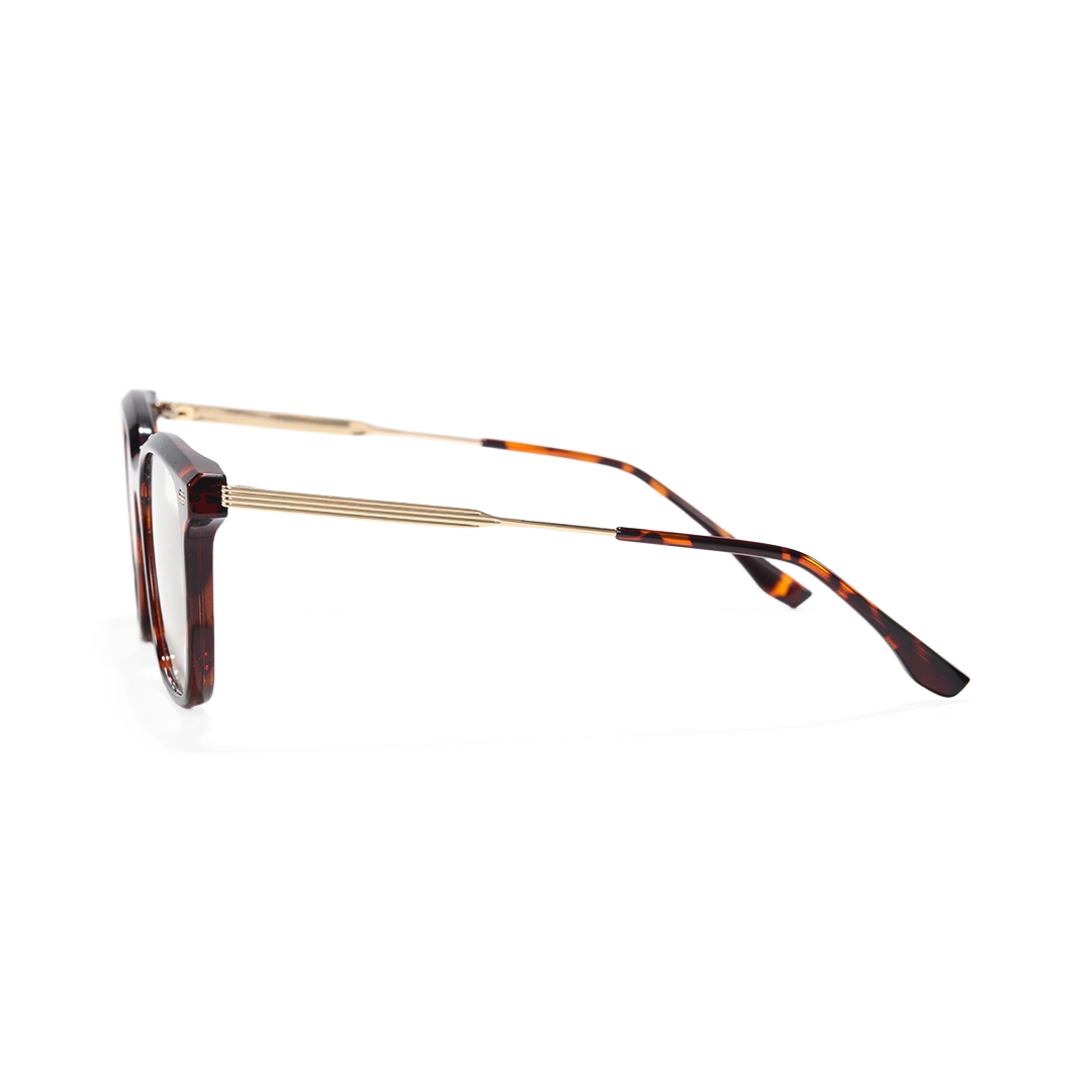 Side view of Niall square tr90 eyeglasses SR0362509 in tortoise