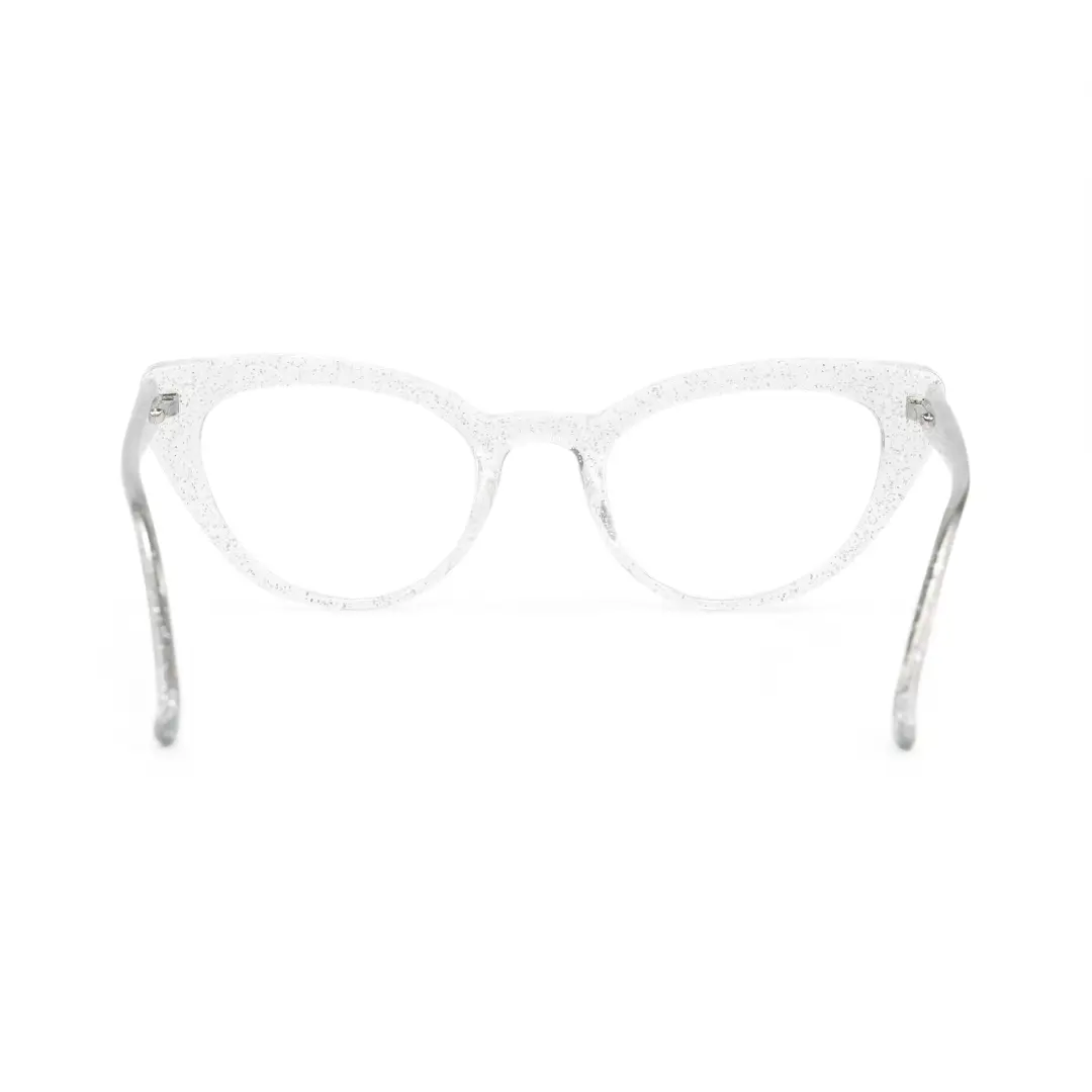 Back view of Noah cat eye tr90 eyeglasses CR0312408 in clear
