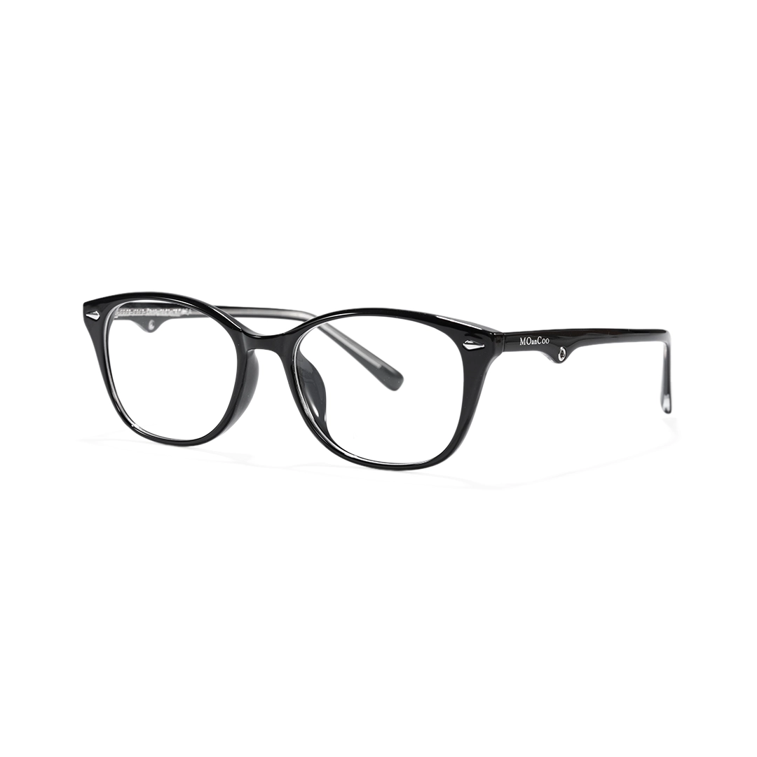 Angle view of Noel rectangle tr90 eyeglasses ER0212601 in black