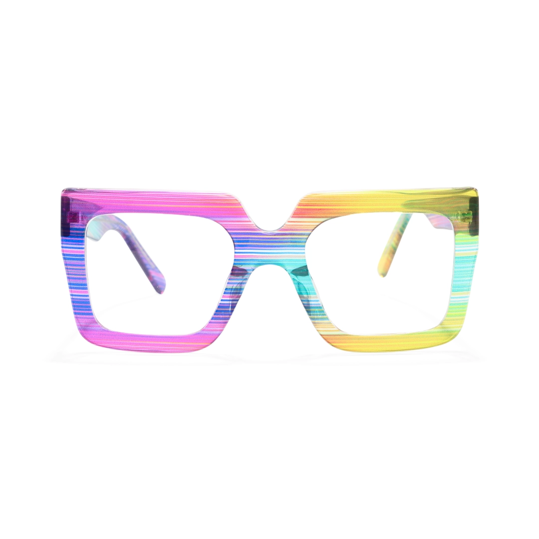 Front view of Noemi square tr90 eyeglasses SR0062509 in multicolor