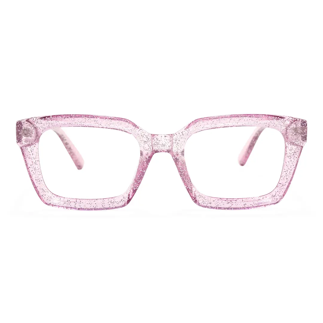 Front view of Ola rectangle tr90 eyeglasses ER0032504 in pink