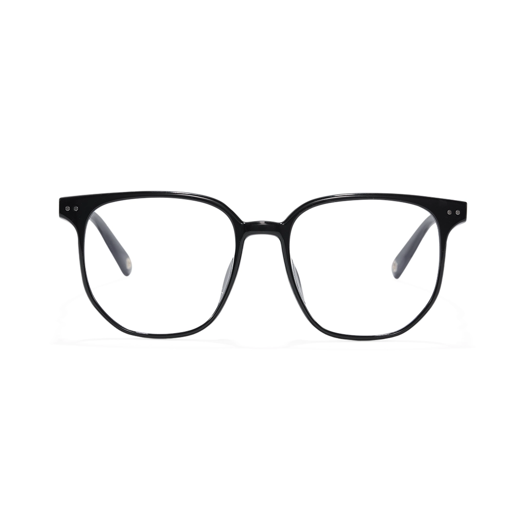 Front view of Orion square tr90 eyeglasses SR0342509 in black