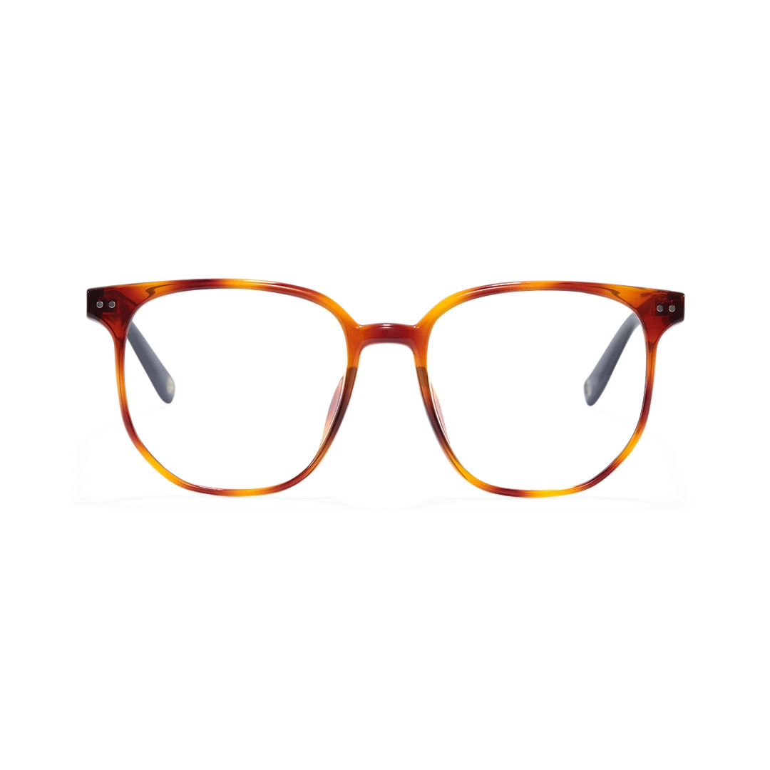 Front view of Orion square tr90 eyeglasses SR0342509 in tortoise