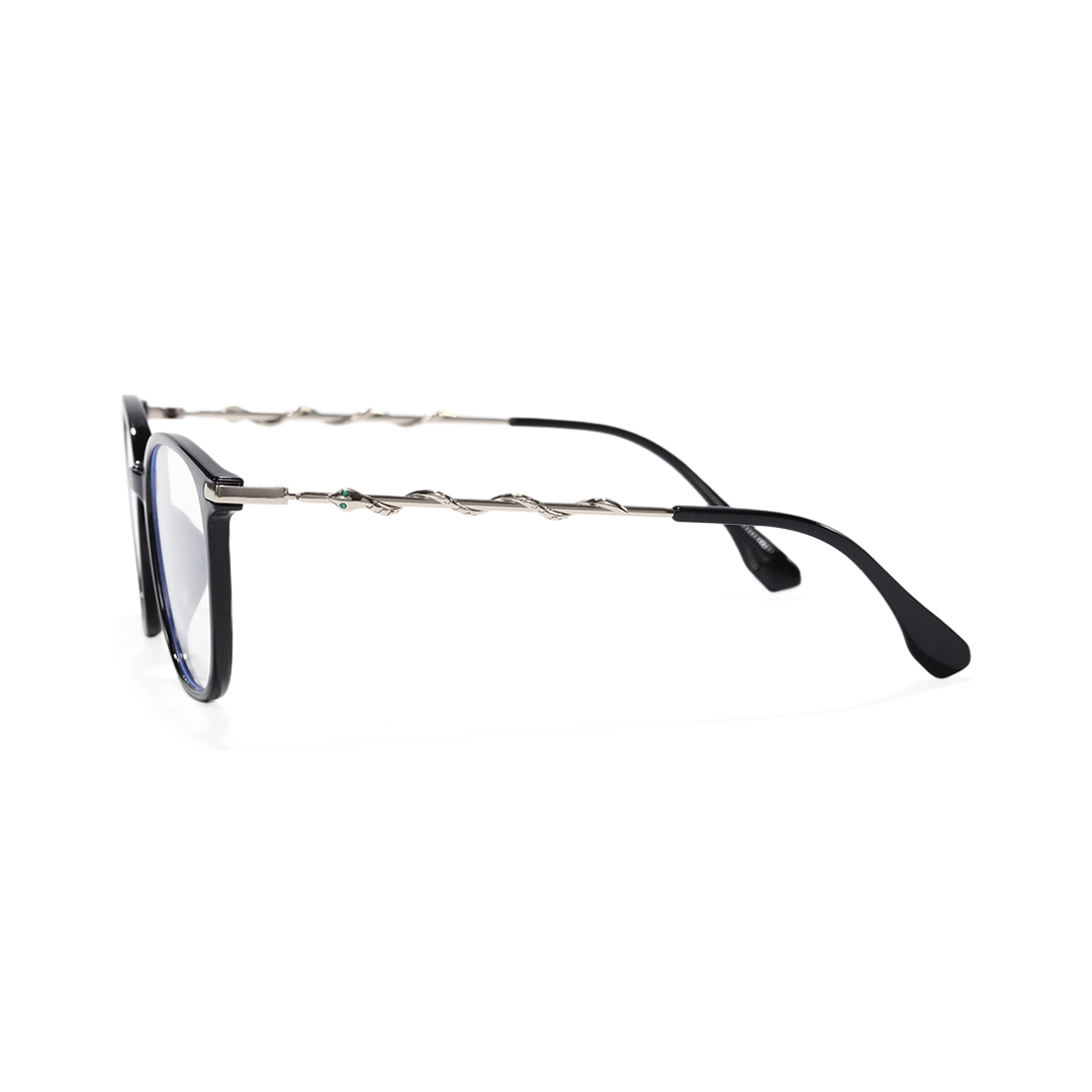 Side view of Parnell square tr90 eyeglasses SR0162601 in black