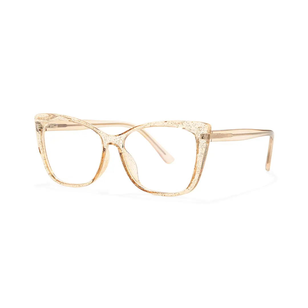 Angle view of Rica cat eye tr90 eyeglasses CR0372504 in yellow
