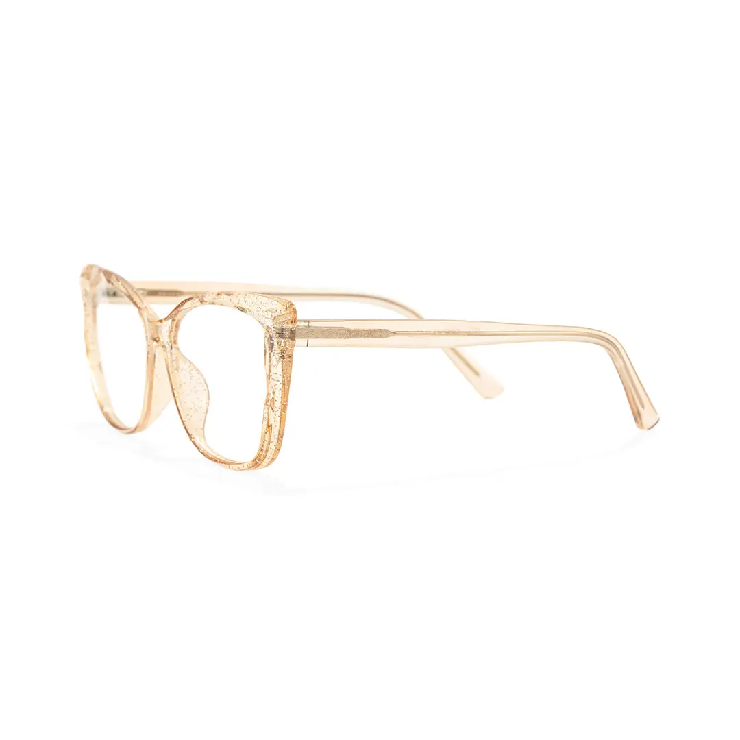 Side view of Rica cat eye tr90 eyeglasses CR0372504 in yellow