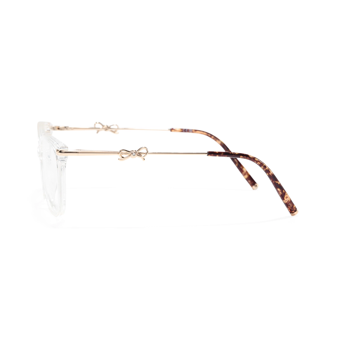 Side view of Rosaline rectangle tr90 eyeglasses ER0232509 in clear