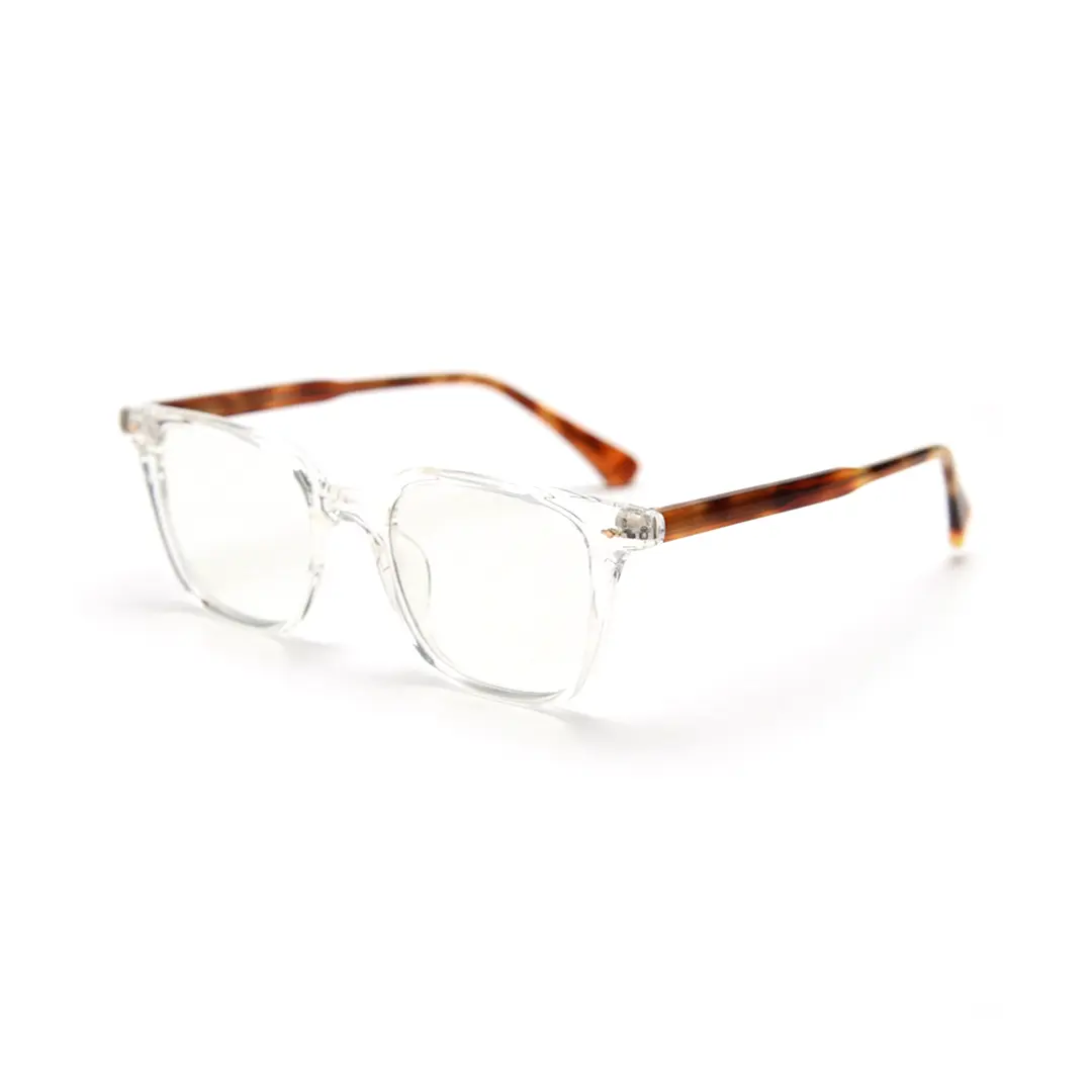 Angle view of Rowan rectangle tr90 eyeglasses ER0462508 in clear