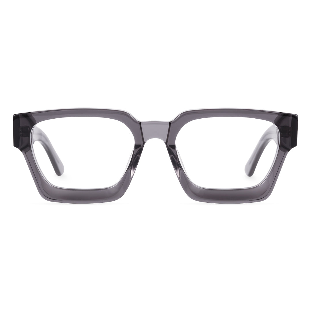 Front view of Samson square acetate eyeglasses SA0552302 in grey