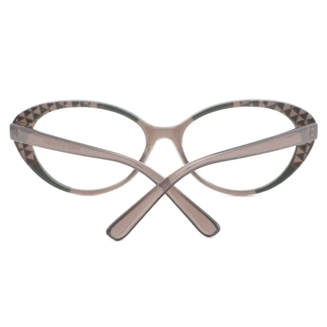 Back folded view of Seren cat eye tr90 eyeglasses CR0042405 in green