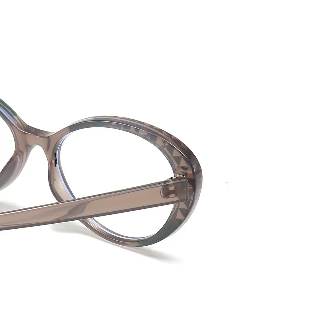 End piece detail of Seren cat eye tr90 eyeglasses CR0042405 in green