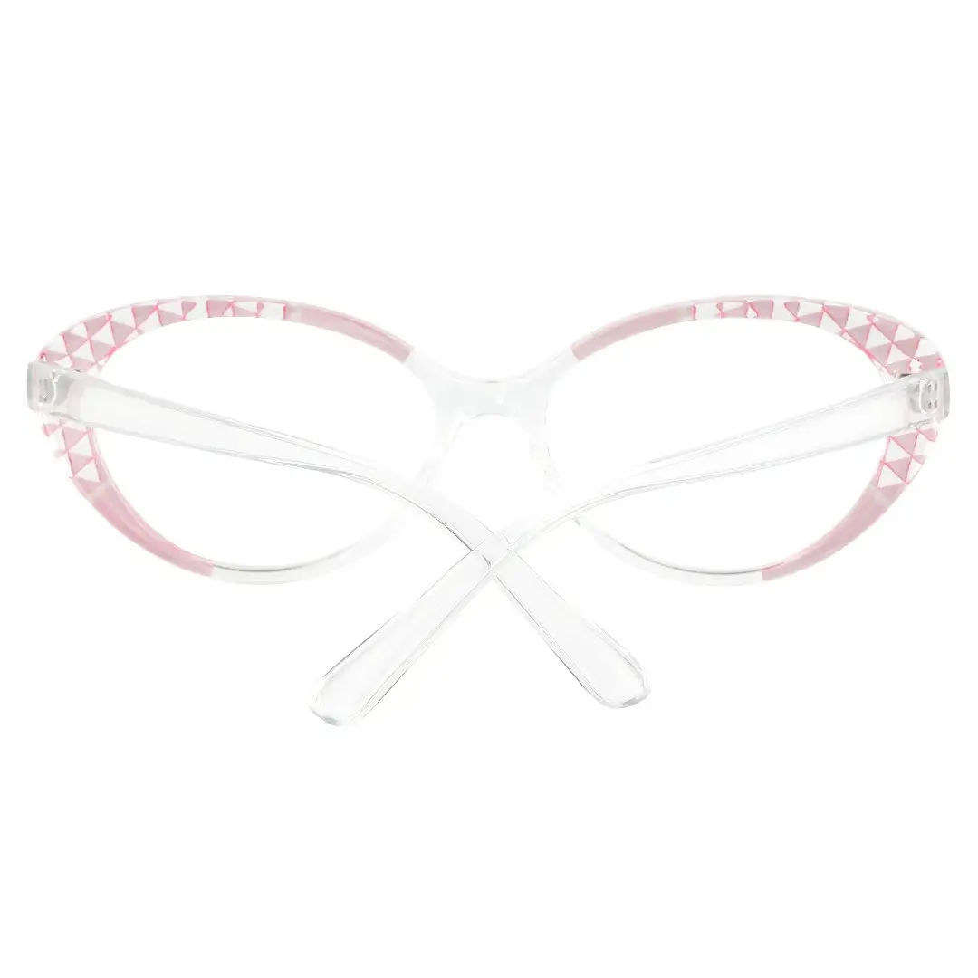 Back view of Seren cat eye tr90 eyeglasses CR0042405 in pink