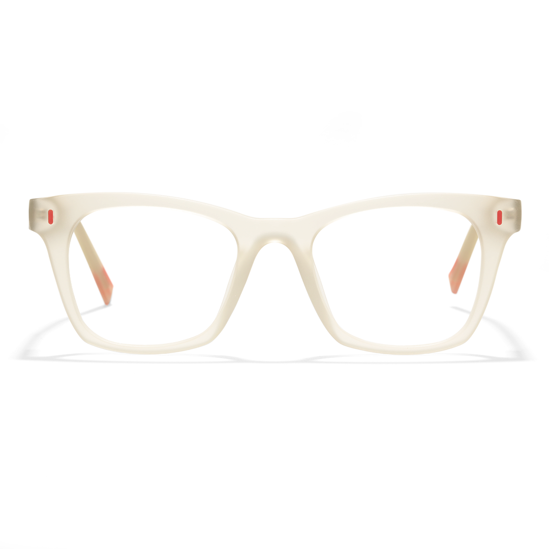 Front view of Shine cat eye tr90 eyeglasses CR0042412 in beige