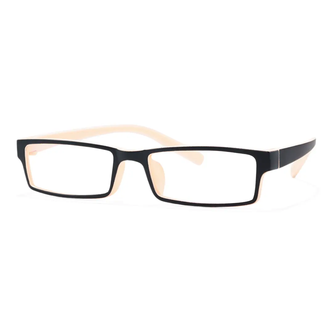 Angle view of Sing rectangle tr90 eyeglasses ER0302412 in beige