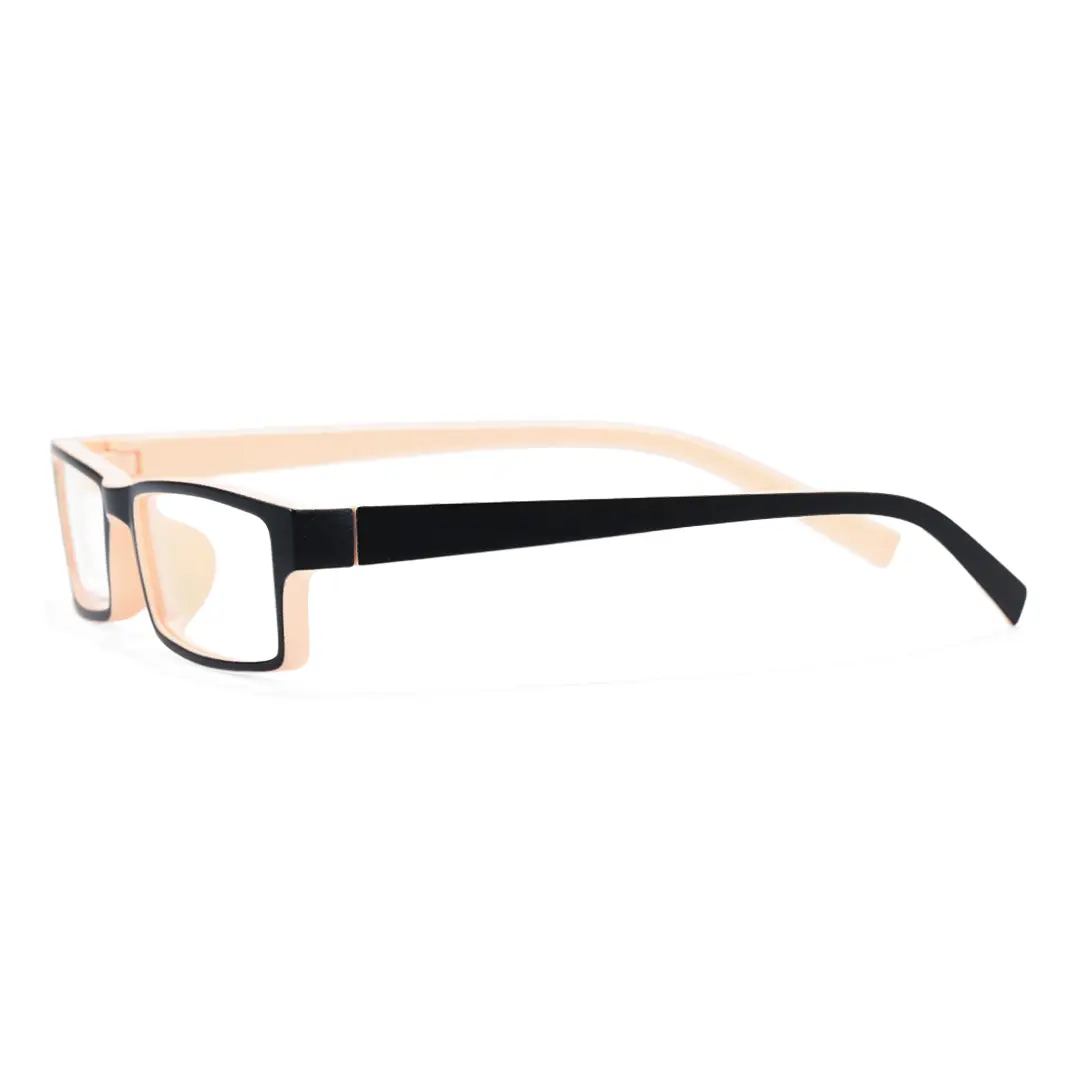 Side view of Sing rectangle tr90 eyeglasses ER0302412 in beige