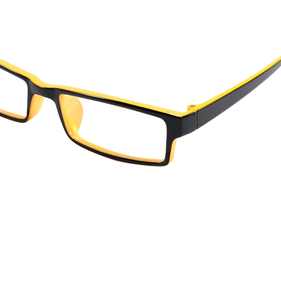 End piece detail of Sing rectangle tr90 eyeglasses ER0302412 in yellow