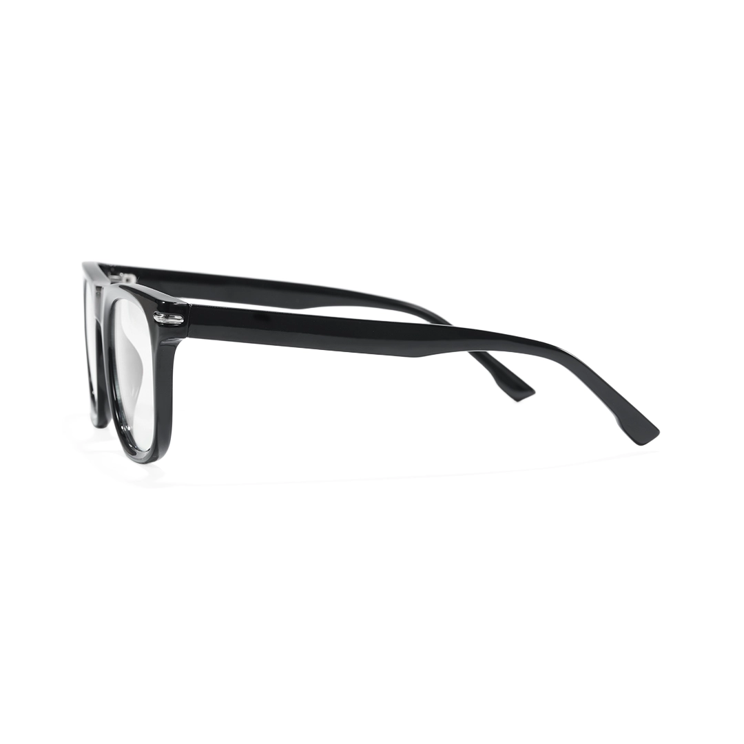 Side view of Solo rectangle tr90 eyeglasses ER0042510 in black
