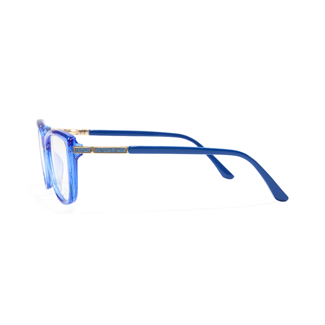 Side view of Spark cat eye tr90 eyeglasses CR0062510 in blue