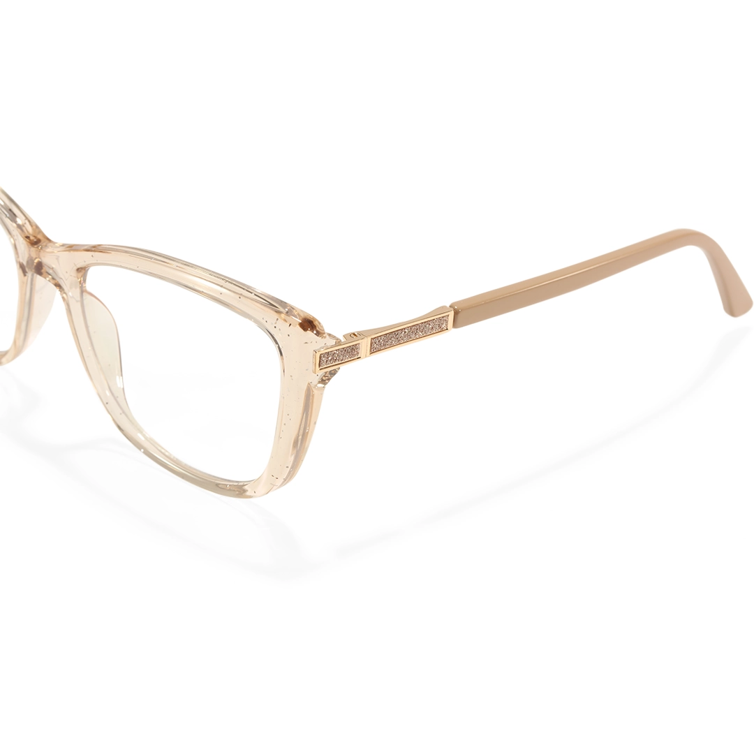 End piece detail of Spark cat eye tr90 eyeglasses CR0062510 in brown