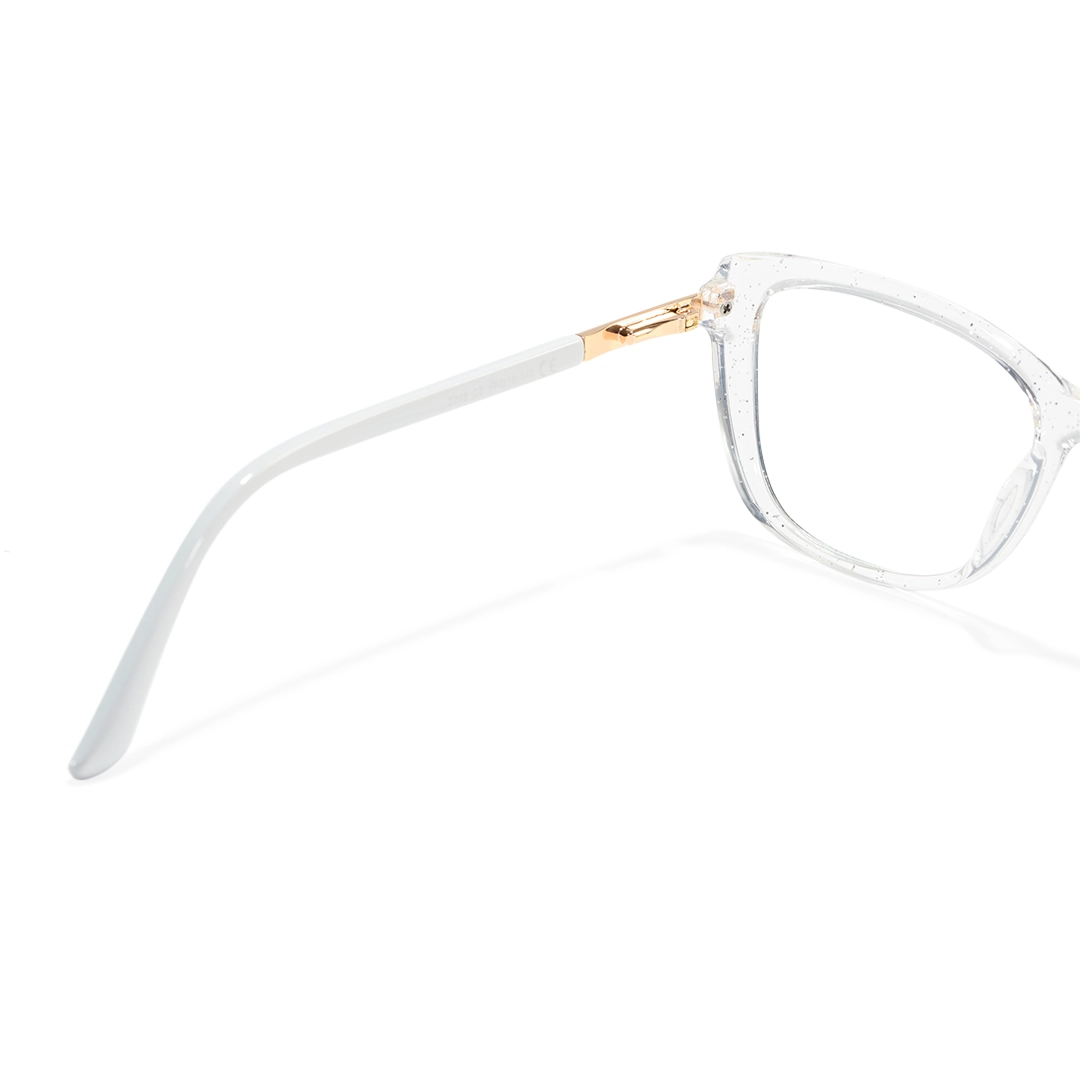 Hinge detail of Spark cat eye tr90 eyeglasses CR0062510 in grey