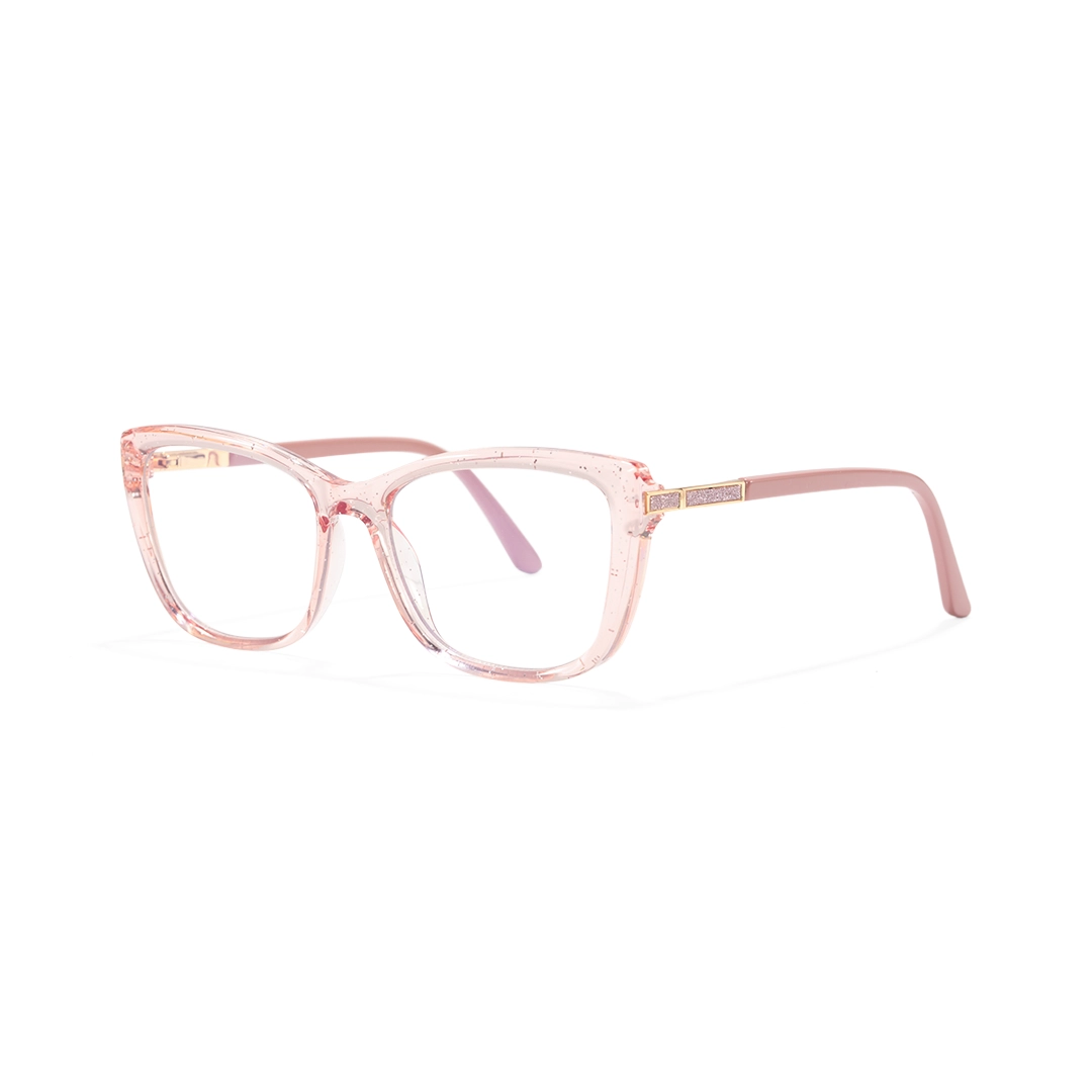 Angle view of Spark cat eye tr90 eyeglasses CR0062510 in pink