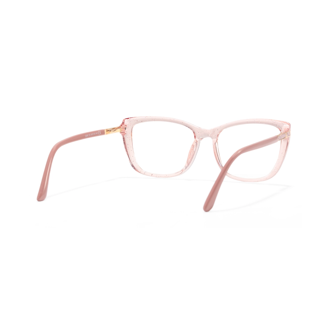 Back view of Spark cat eye tr90 eyeglasses CR0062510 in pink