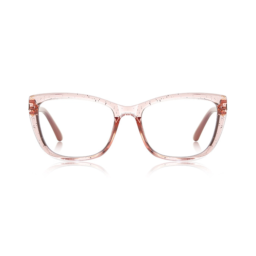 Front view of Spark cat eye tr90 eyeglasses CR0062510 in pink